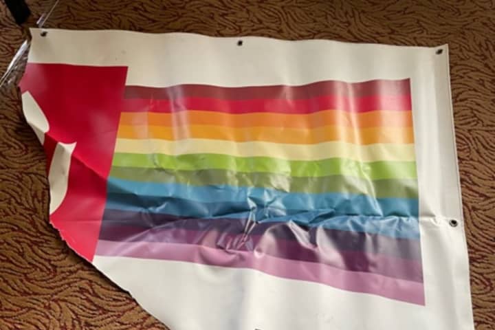 Pride Banner 'Slashed' From Its Frame At Fairfield County Church