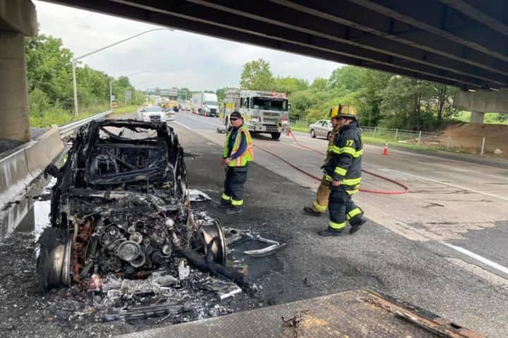 Northampton County Car Fire Shuts Down Route 33 Overpass