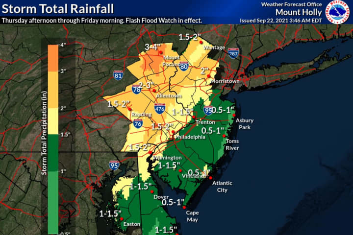 Brace For Isolated Twisters, Flash Flooding Across NJ, Forecasters Say