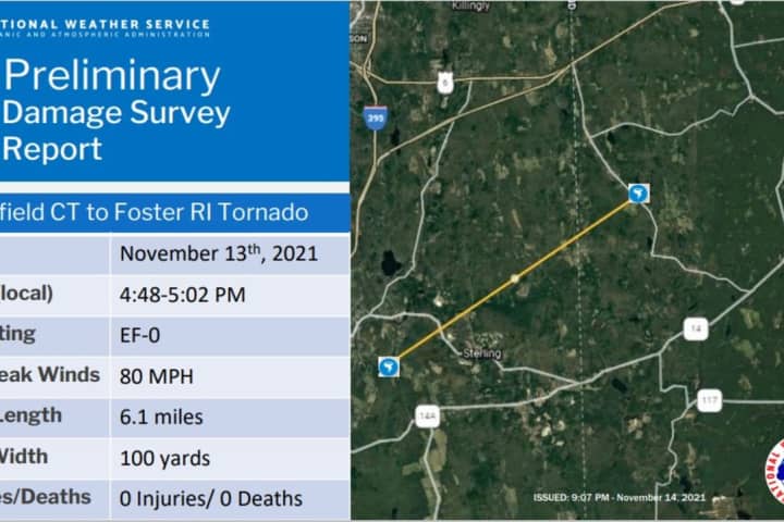 Fourth Tornado Touchdown From Severe Storms Confirmed In Connecticut