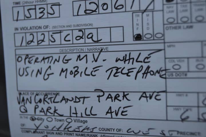 54 Ticketed In Targeted Distracted Driving Detail In Westchester