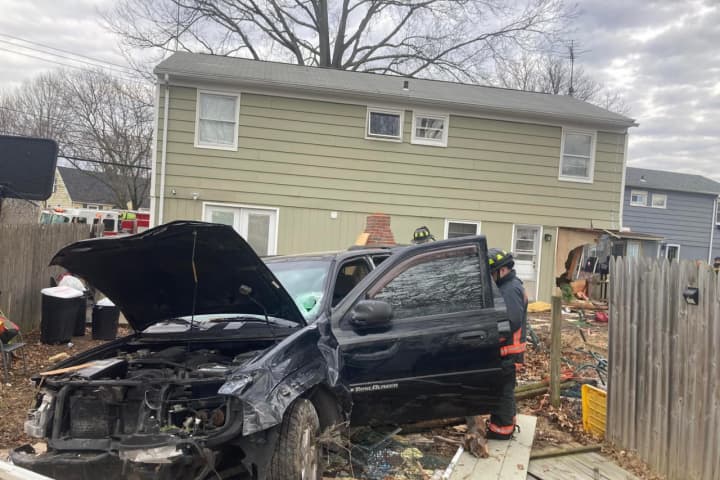 Car Crashes Into Two Houses In Fairfield County