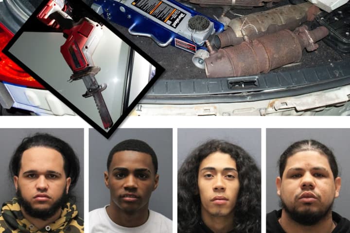 Four Nabbed For Stealing Catalytic Converters In Westchester, Police Say