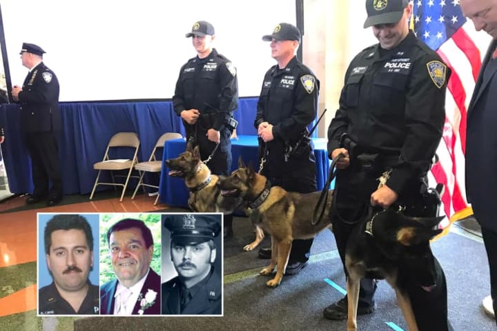 K9 'Recruits' Honor Fallen Port Authority Police Officers