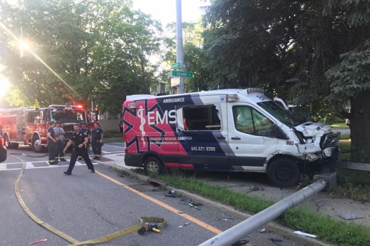 Ambulance Crashes While Responding To Emergency In Poughkeepsie