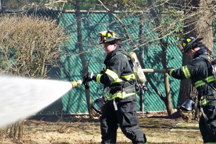 Paramus Firefighters Stop Brush Blaze From Reaching Home