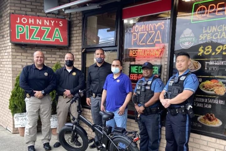 HEROES: Pizzeria Employee Gets His Stolen E-Bike Back Thanks To Palisades Park PD