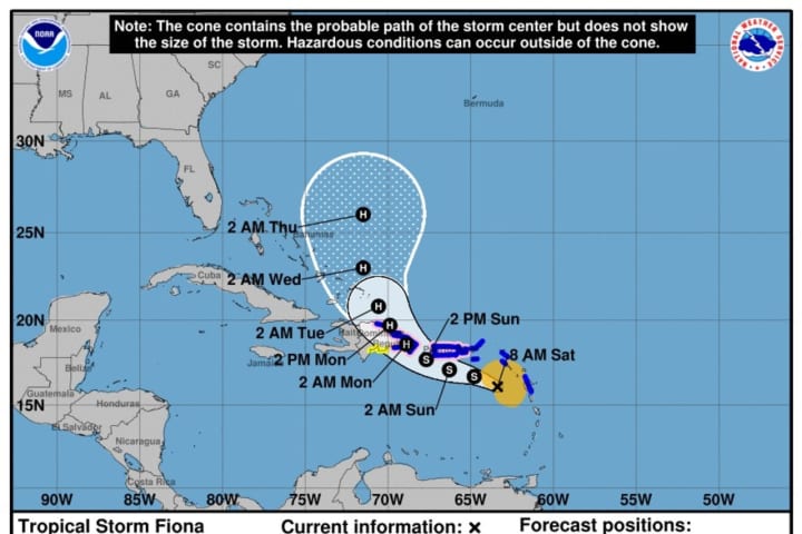 Here's Brand-New Projected Path For Tropical Storm Fiona, How It Could Affect Northeast