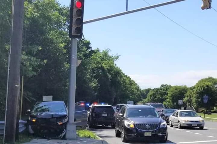 Monday Mayhem As Montvale Driver Slams Through Busy Westwood Intersection