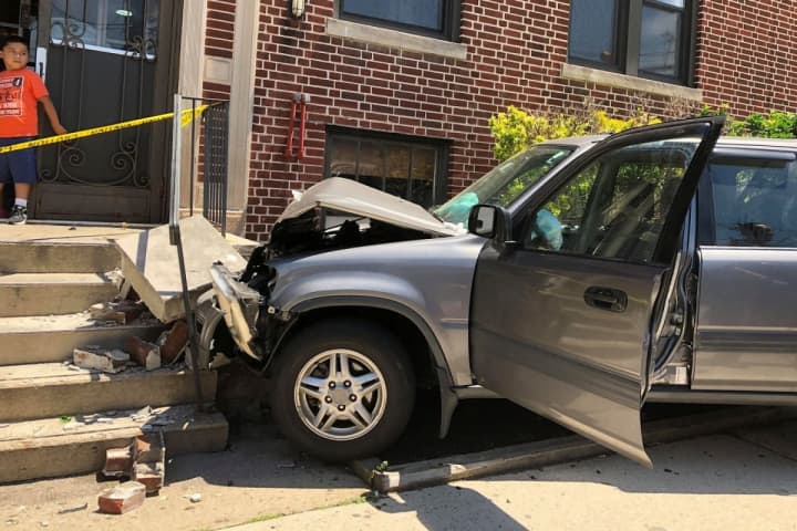 SUV Slams Into Hackensack Apartment Building After Medical Episode