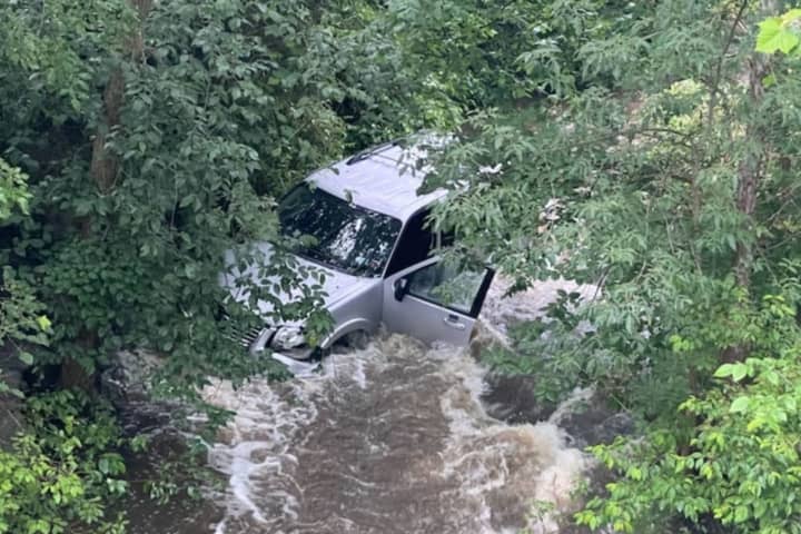 Sleeping 23-Year-Old Driver Crashes Into Hudson Valley Creek