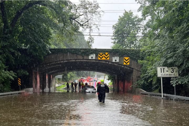 2 Stuck Vehicles Saved From Floodwaters In Westchester