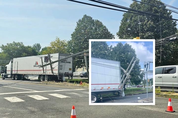 Tractor Trailer Downs Wires, Creates Traffic Mess In Toms River