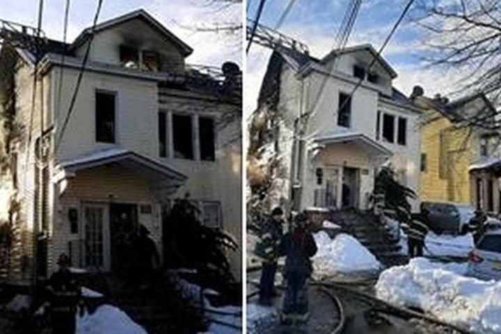 2 Families Displaced, Firefighter Falls Through Floor In Newark Blaze
