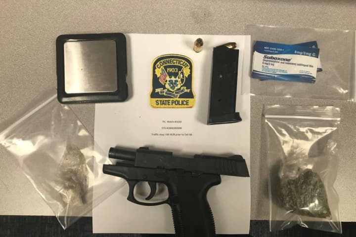 Stolen Handgun, Drugs Seized From Man Going 84 MPH On I-84, Police Say