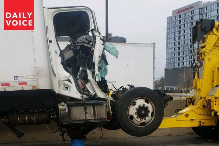 Tractor-Trailer Crash on I-95 In Teaneck Kills Hudson Box Truck Driver