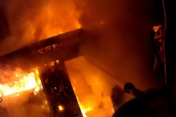 Firefighters Battle Two-Alarm Blaze In Clinton: FD (PHOTOS)