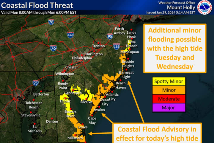 Coastal Flooding Advisory Issued Across Jersey Shore This Week