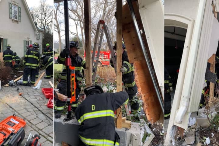 Car Slams Into Franklin Lakes House: Motorist, 81, Hit Reverse Instead Of Drive, Responders Say