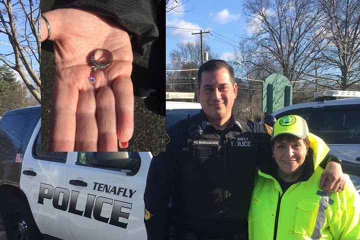 Tenafly Police Officer Finds Crossing Guard's Missing Engagement Diamond From Late Husband