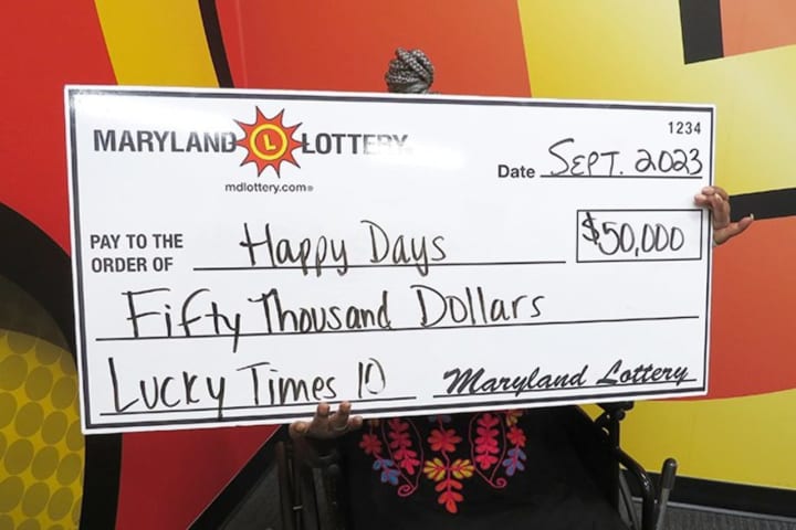 Happy Days: DC Grandmother Gets 'Lucky Times 10' On Maryland Lottery Ticket Worth $50K