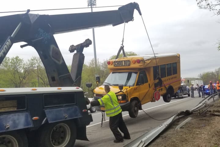 School Bus Crash In Westchester Injures Two, Police Say