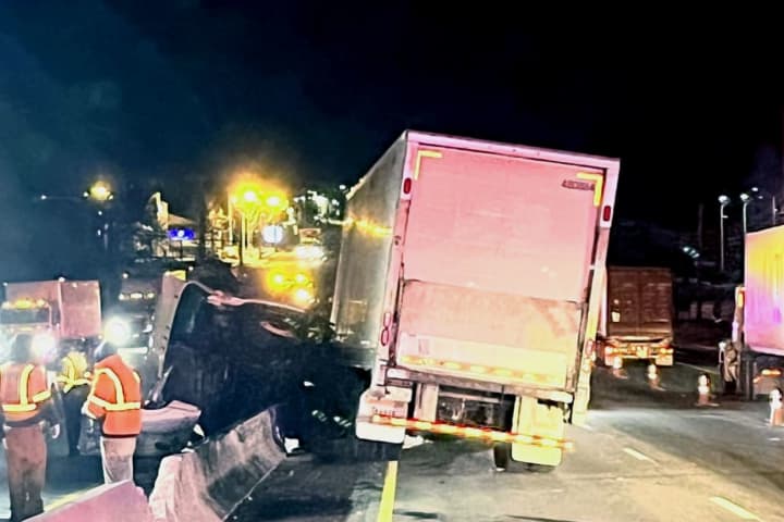 Overnight Tractor-Trailer Crash Ties Up Route 17