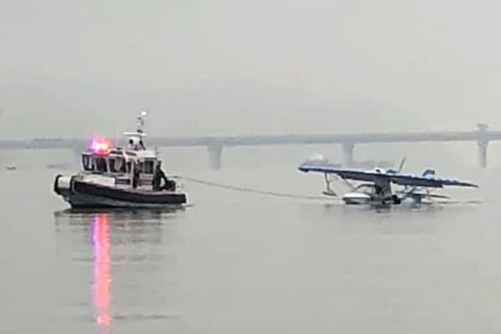 Small Plane Makes Emergency Landing In Hudson River In Rockland