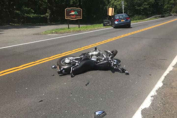 Motorcyclist Hospitalized In Route 202 Crash With Car