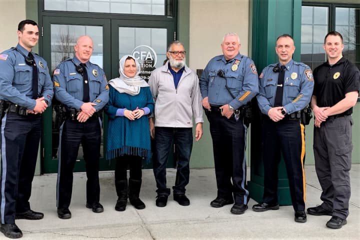 Mahwah Police Heroes Honored For Reviving Center For Food Action Manager, Donate Defibrillator