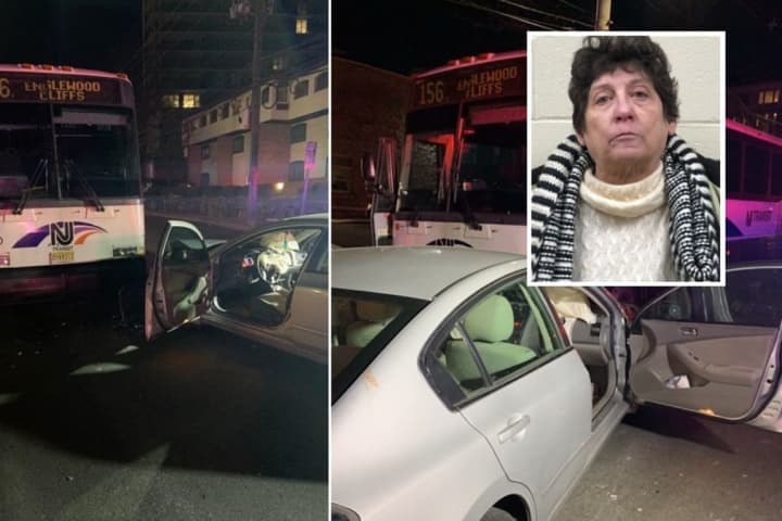 Police: Fugitive DWI Health Aide Crashes Sedan Into Bus In Cliffside Park, Injures Patient, 80