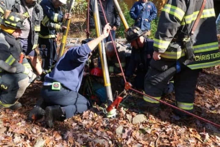 PHOTOS: 68-Year-Old Hillsdale Woman Rescued After Falling Into Well
