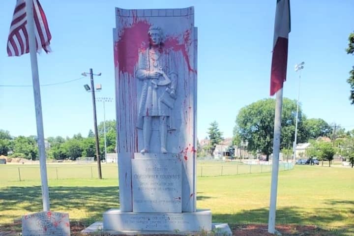 UNICO, Others Clean Vandalized Columbus Statue, Mayor Vows To Find, Prosecute Those Responsible
