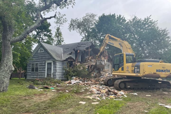 Dilapidated 'Zombie House' Demolished On Long Island After Years Of Complaints