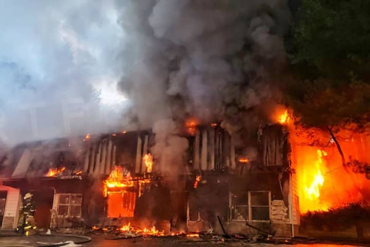 PHOTOS: Fire Ravages West Amwell Garage