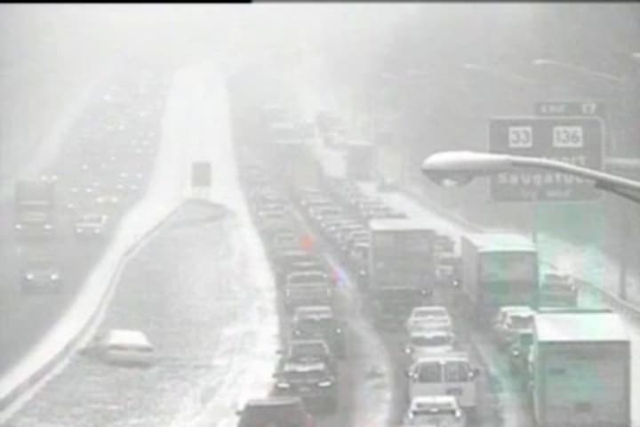 Light Snow Spells Crashes, Slippery Tie-Ups Across Fairfield County