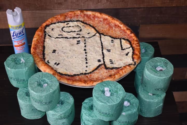 Toilet Paper Pizza Comes With Toilet Paper Roll At Bergen County Restaurant