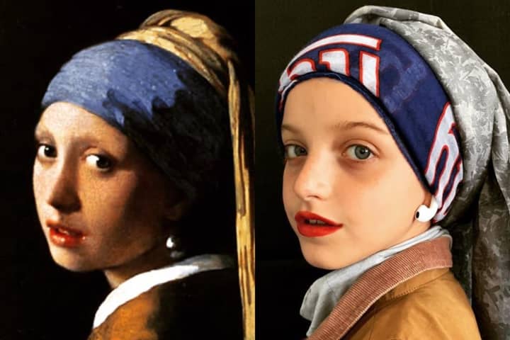 Glen Rock Girl Perfectly Recreates 'Girl With A Pearl Earring' For Art Class