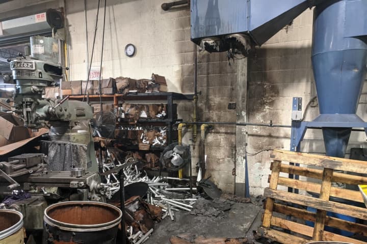 Fire Doused At Hackensack Company That Makes Hand Sanitizer Stands