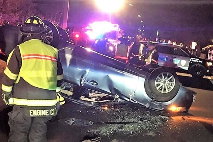 Car Flips In Saddle Brook, Driver Charged With DWI