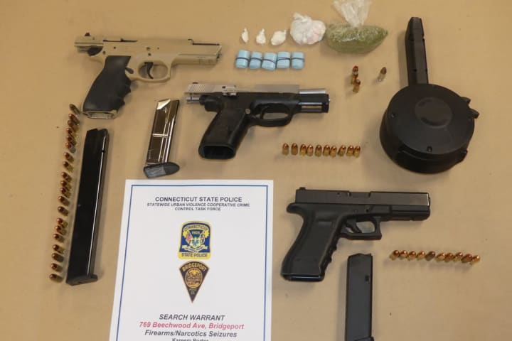 Bridgeport Search Warrant Yields Mulitple Weapons, Drugs