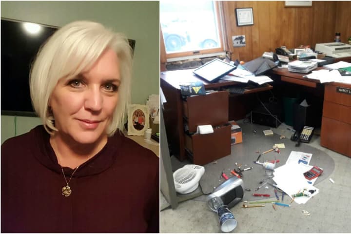 Allendale Woman Unscathed After Car Goes Through Building Into Desk