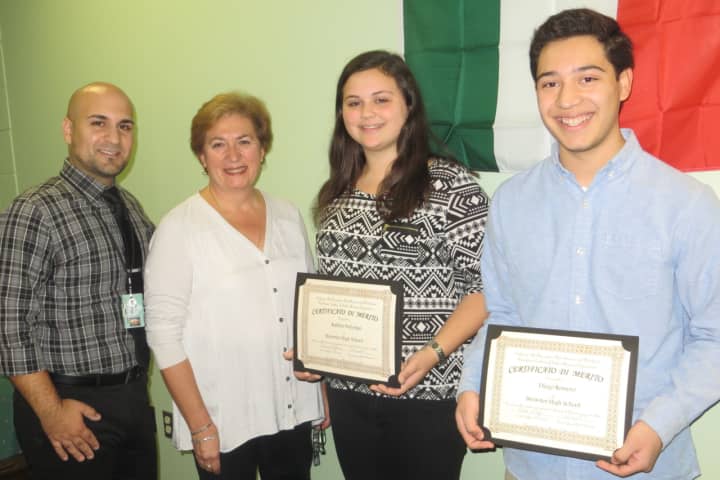Westchester Italian Coalition Honors Brewster High School Students