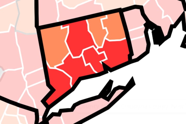 COVID-19: Fairfield County Now Added To CDC's 'High Transmission' Category