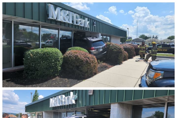 Injuries Reported When SUV Slammed Into Bank In York County