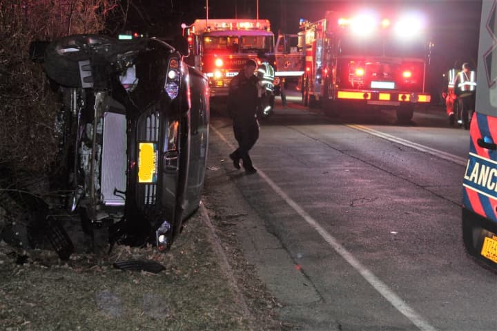 Five Hospitalized In Rollover, Two-Vehicle Mahopac Crash