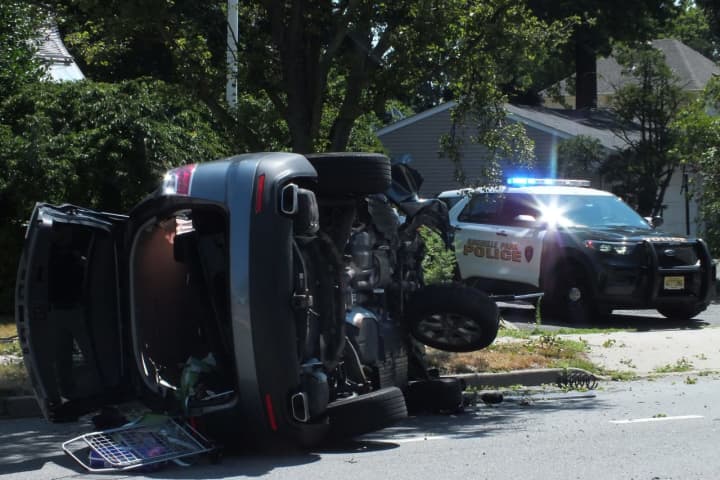Driver Hospitalized After SUV Rollover Near Paramus Mall
