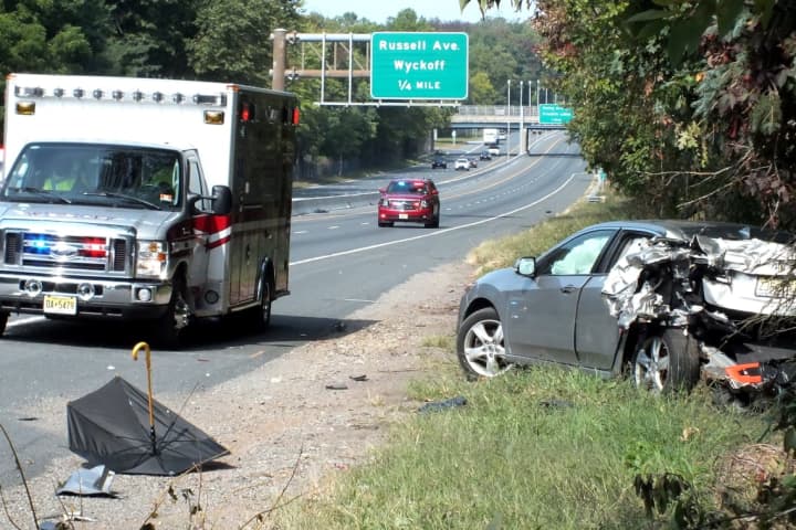 Sedan Collides With School Bus On Route 208