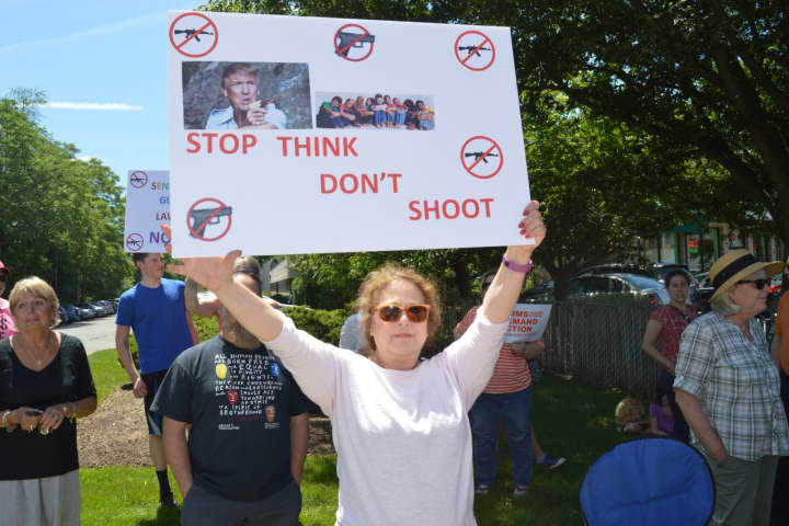 Gun Control Advocates Rally At Congressman Garrett's Glen Rock Office