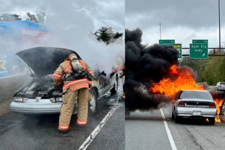 Car Fire Impacts Travel On I-270 (WATCH)
